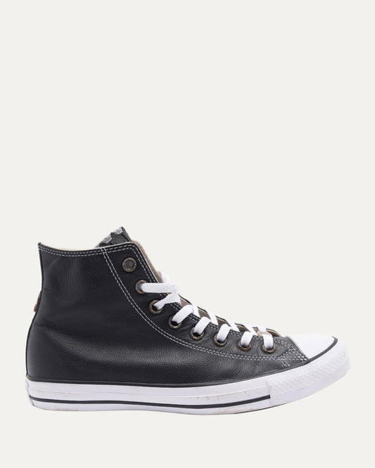 Cross Patch Leather Converse Chuck Taylor Sneakers