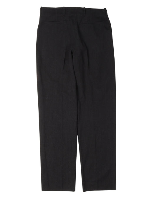 Virgin Wool Pleated Trousers