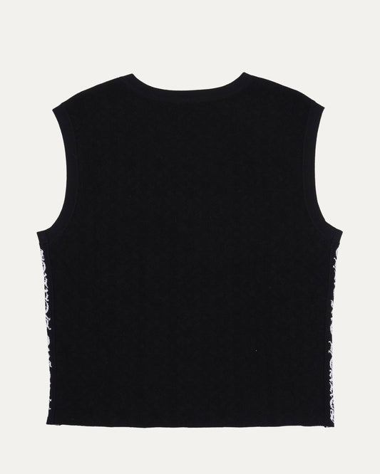 Intarsia Spell Out Tank Top