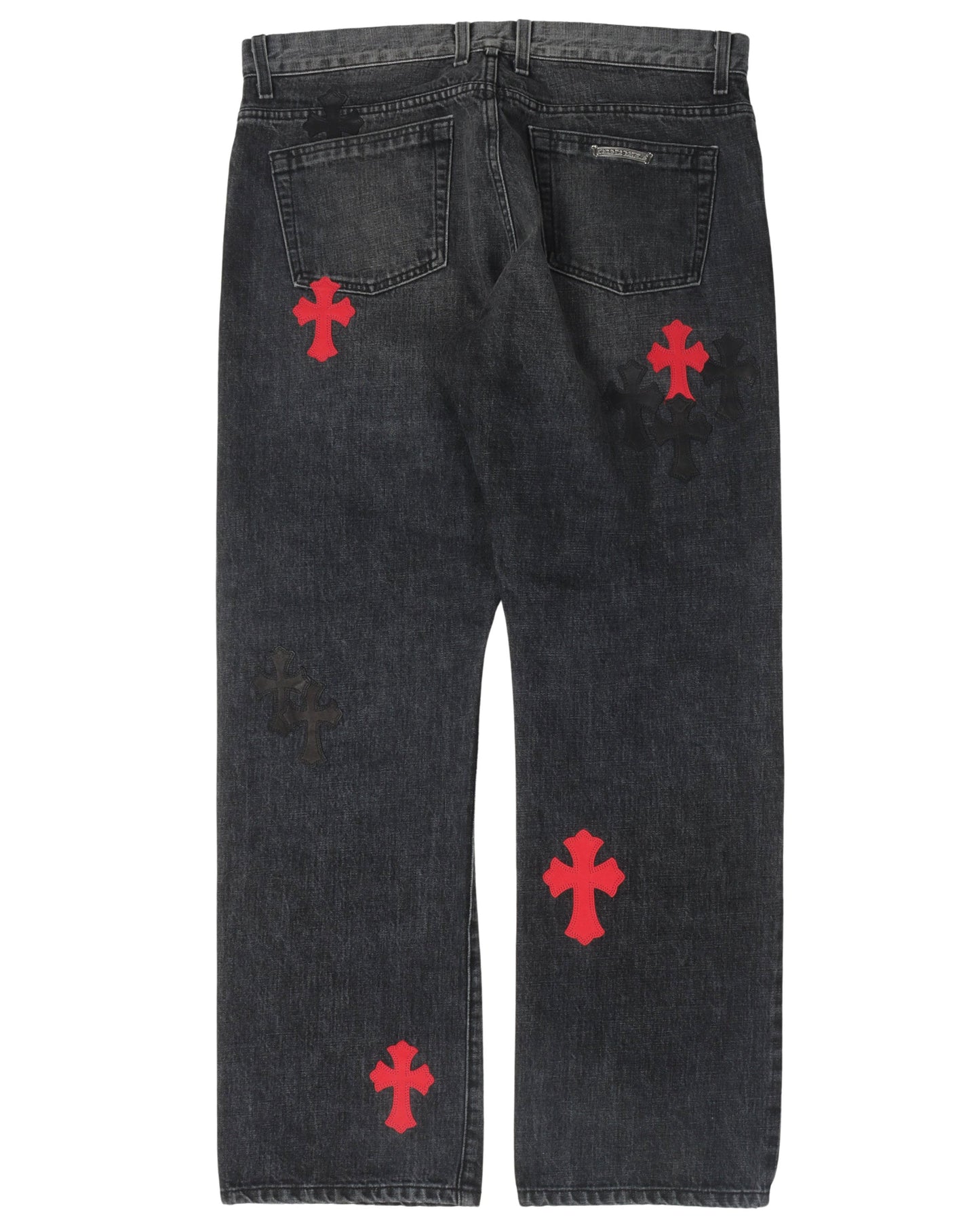 Multicolor Cross Patch Jeans