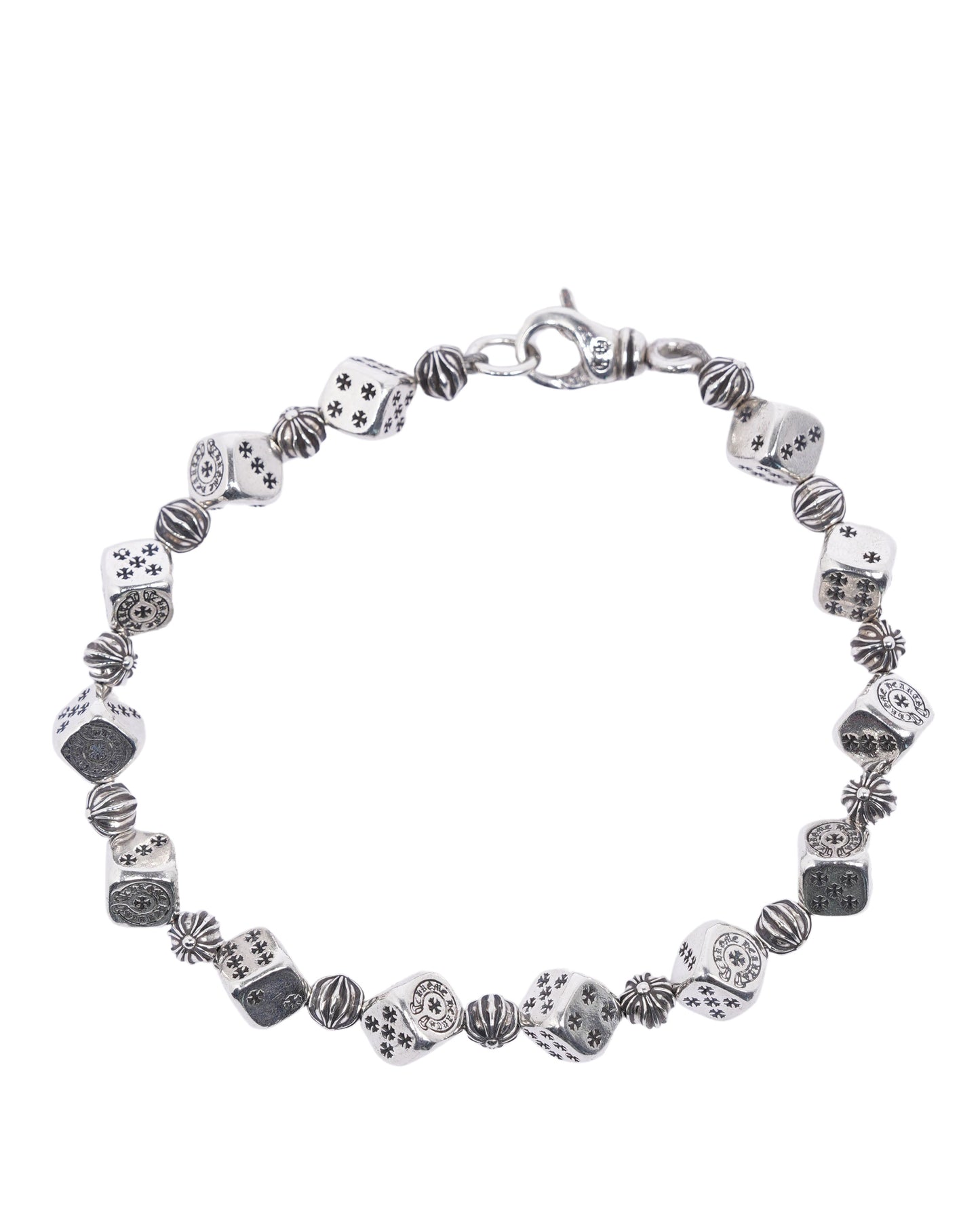 Silver Dice Bracelet