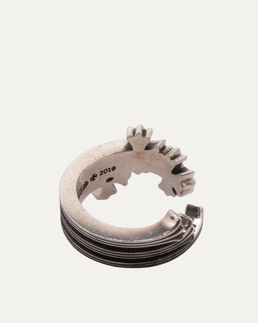Triple Cross Curve Ring