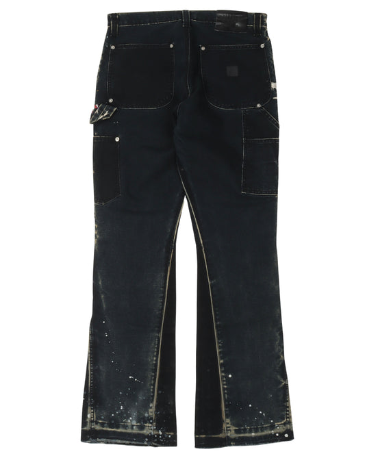 La Flare Double Knee Carpenter Pants