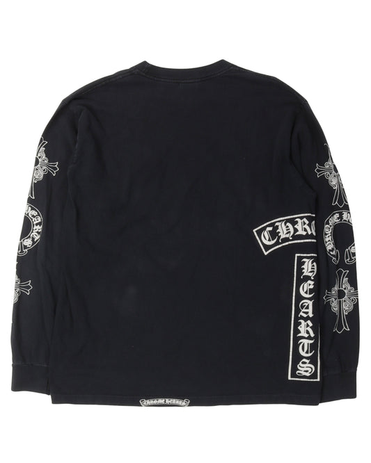 Vintage Multi-Logo Long Sleeve T-Shirt