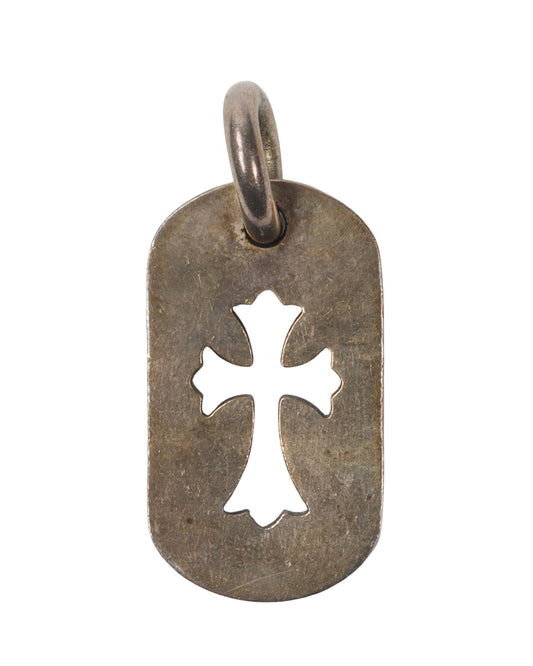 Mini Black Diamond Dog Tag Pendant