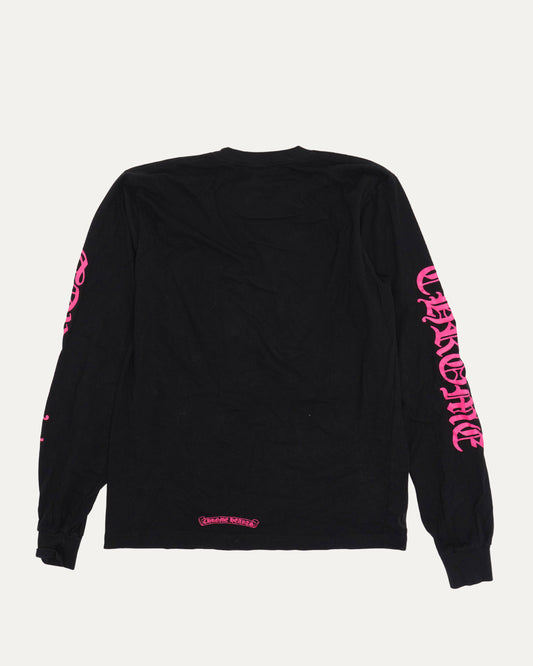 Neck Logo Long Sleeve Pocket T-Shirt
