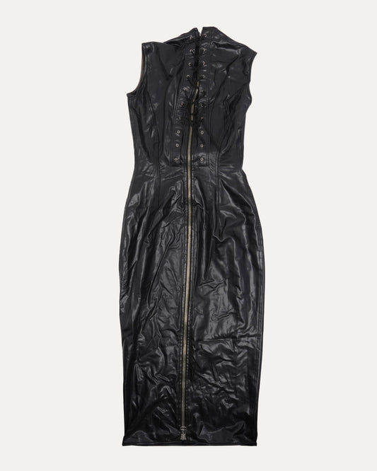 Vinyl Dominatrix Corset Dress