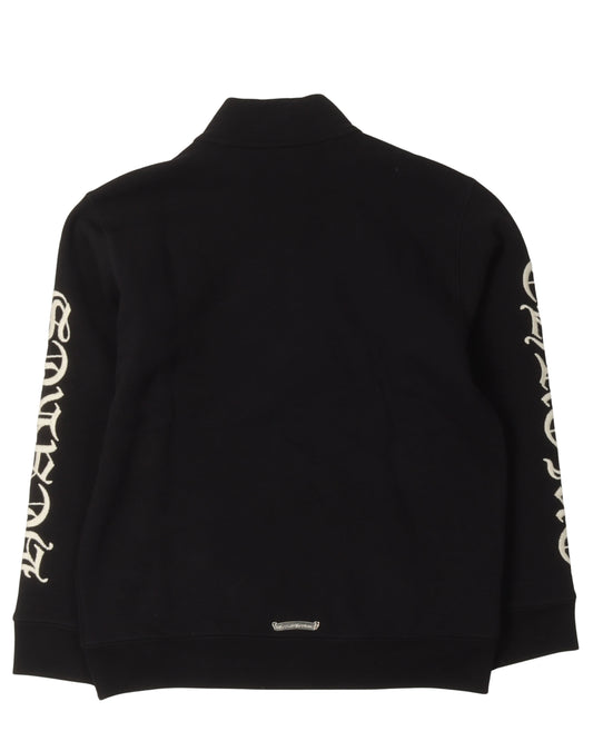 Embroidered Quarter-Zip Sweatshirt