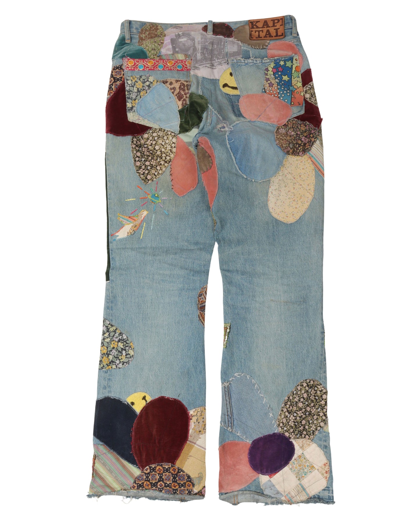 Patchwork Flare Jeans