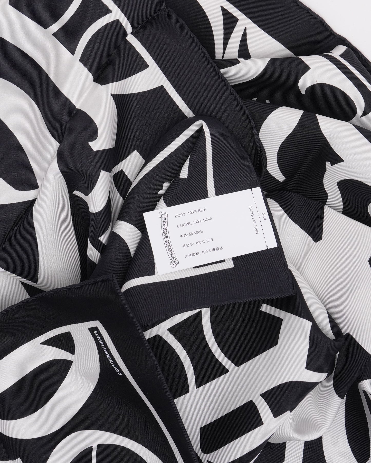 Spellout Silk Scarf