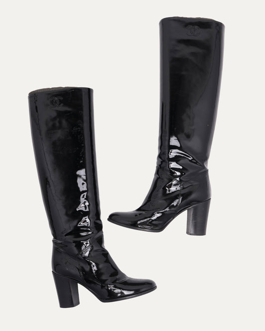 Patent Leather Go Go Boots