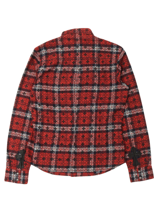 Cross Patch Flannel Shirt