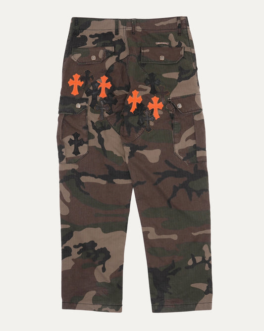 Cross Patch Camouflage Cargo Pants