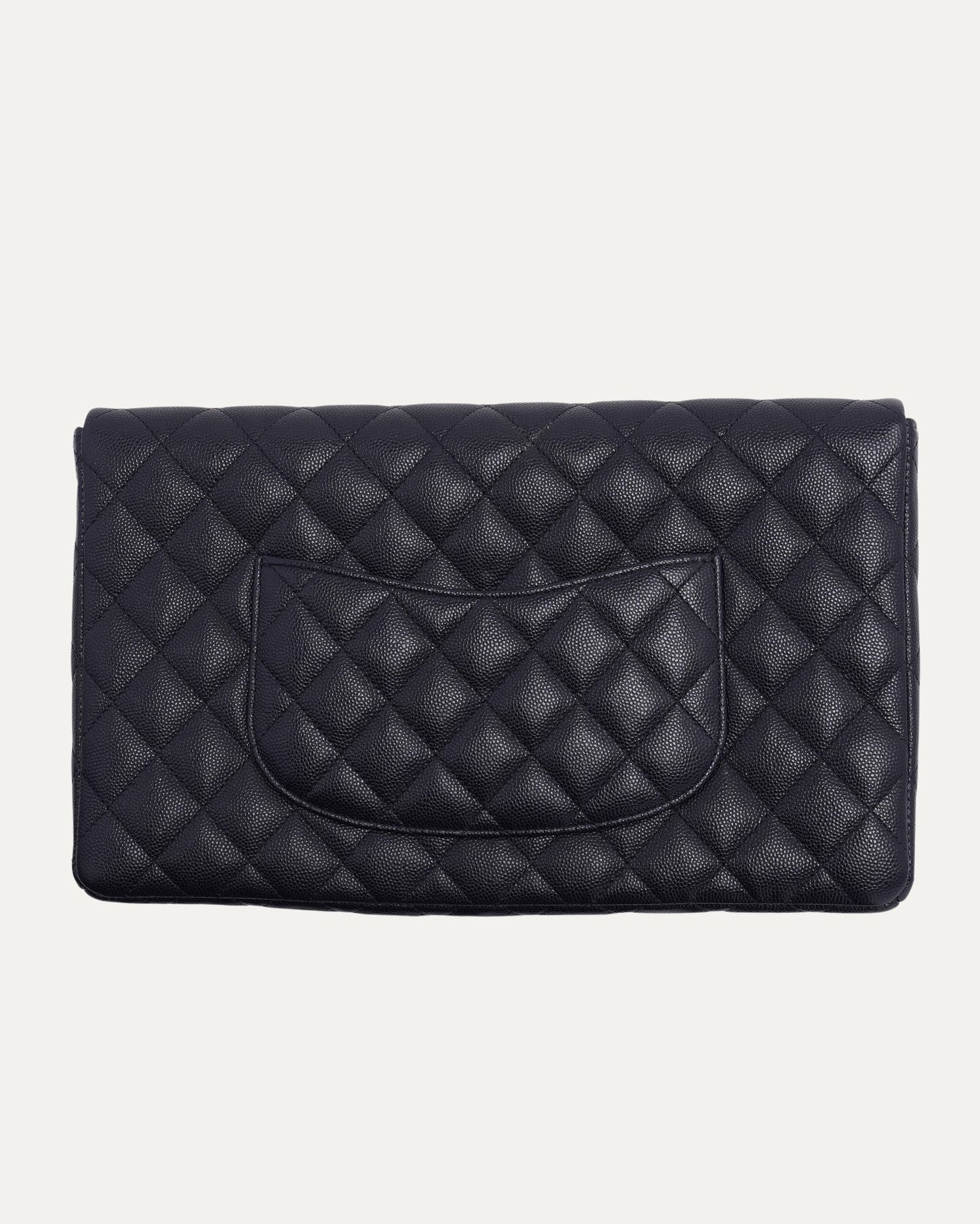 Long Quilted Flap Wallet