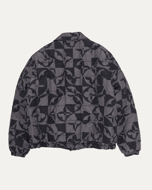 Irregular Print Down Jacket