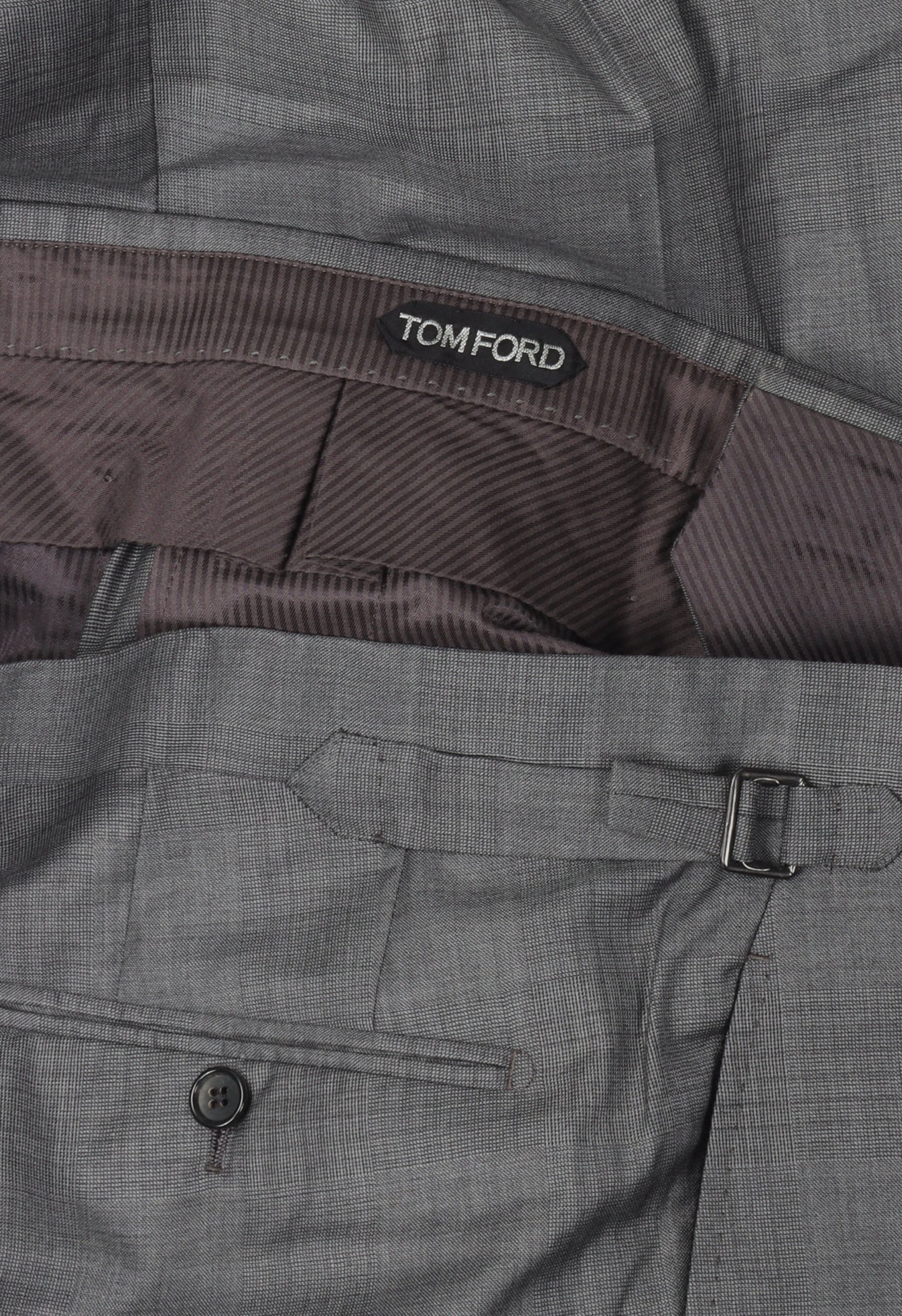 Pattern Wool Trousers