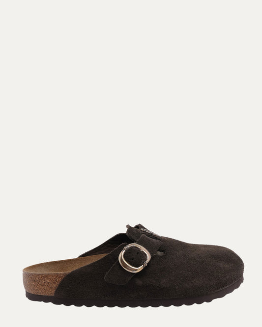 Dagger Embellished Birkenstock Boston Suede Mule