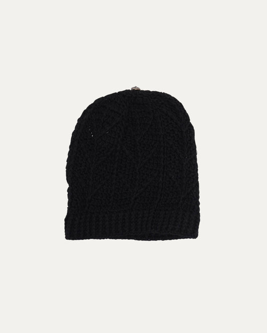 Cashmere Cross Patch Beanie