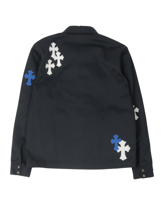 Cross Patch Work Dog Shirt