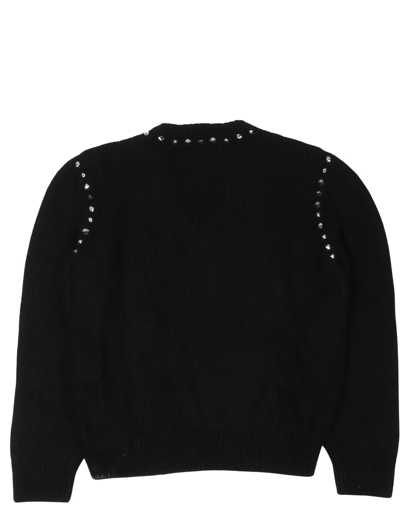 Studded V-Neck Sweater