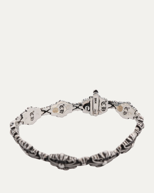 Floral Cross Link Bracelet