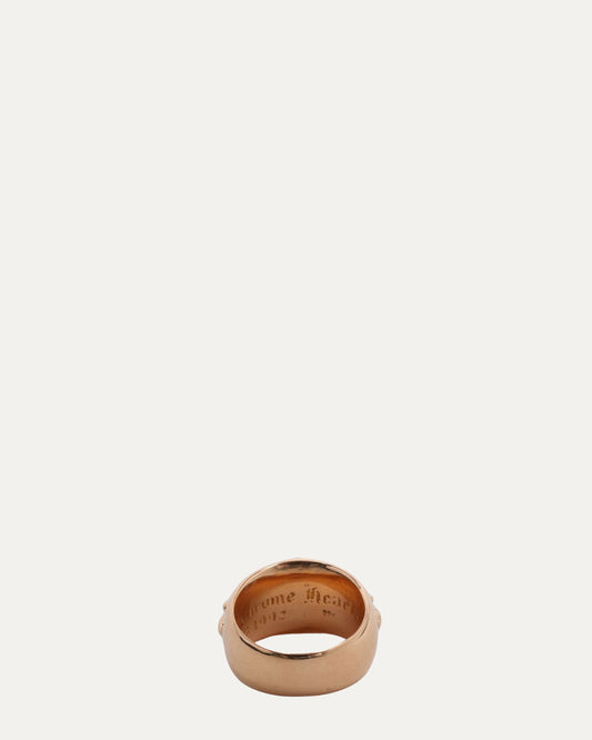 Gold Diamond Floral Cross Ring