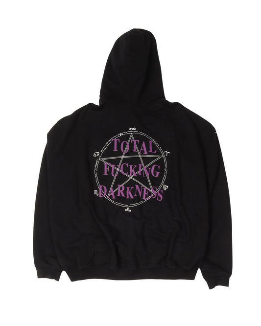 FW17 Oversized Total Fucking Darkness Zip Up Hoodie