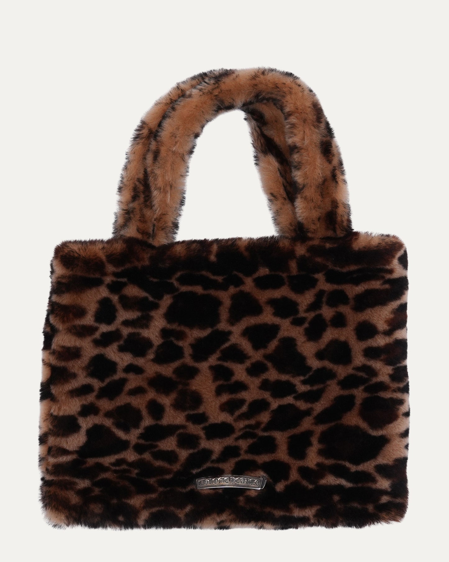 Embellished Faux Fur Bag