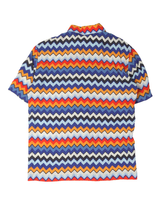 Printed Rayon Short Sleeve Shirt