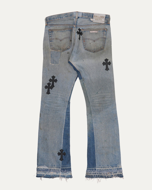 Gallery Dept. Cross Patch Flared Jeans