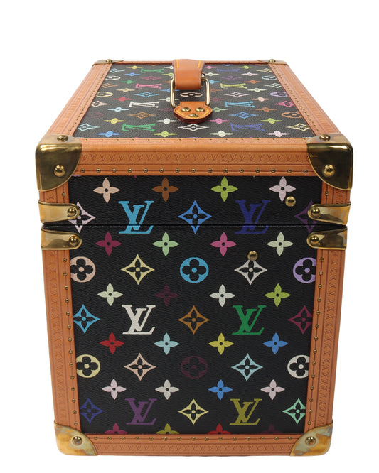 Takashi Murakami Black Monogram Multicolor Canvas Boite Pharmacie