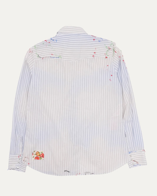 Striped Embroidered Shirt