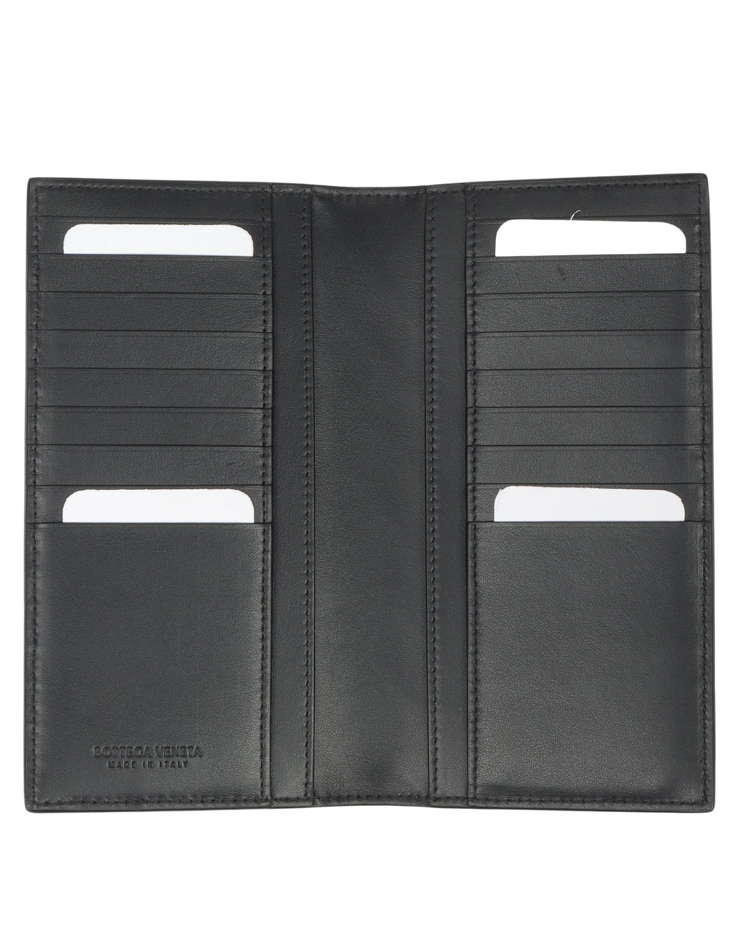 Intrecciato Leather Long Wallet