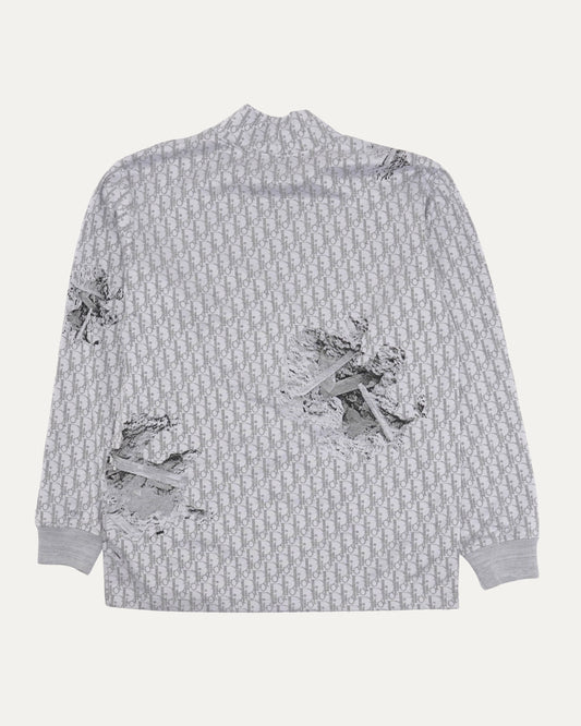 Daniel Arsham Oblique Monogram Long Sleeve T-Shirt