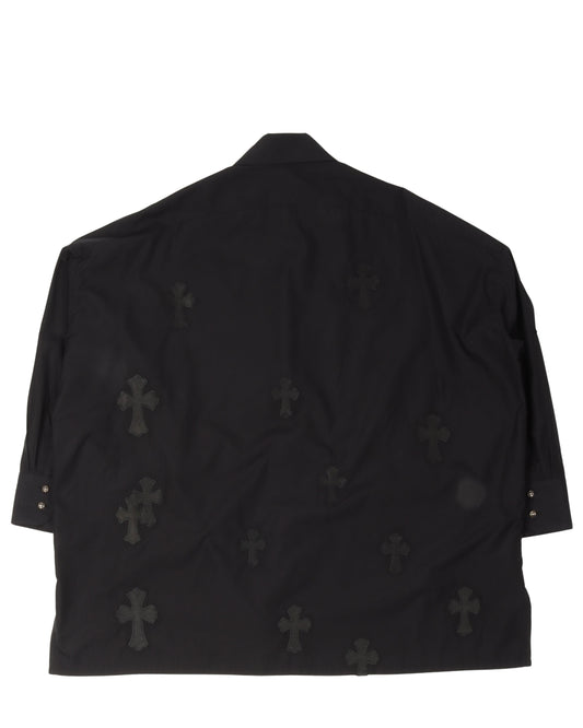 Oversized Cross Patch Shirt