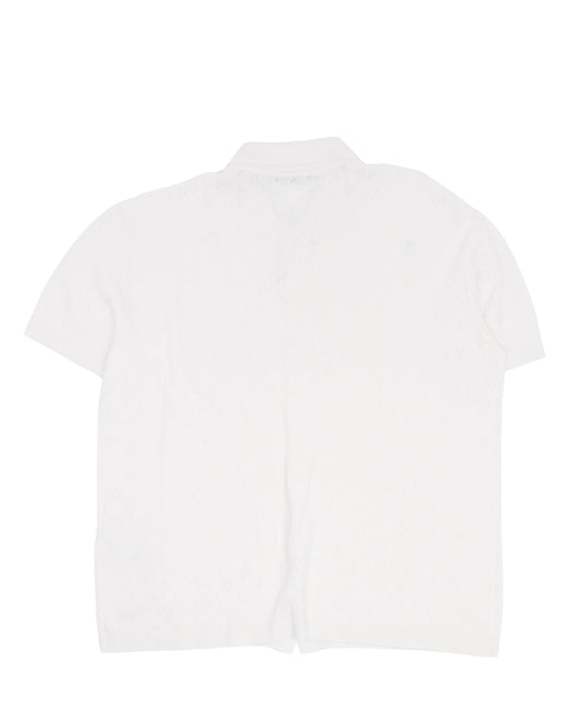 Cotton Knit Monogram Shirt