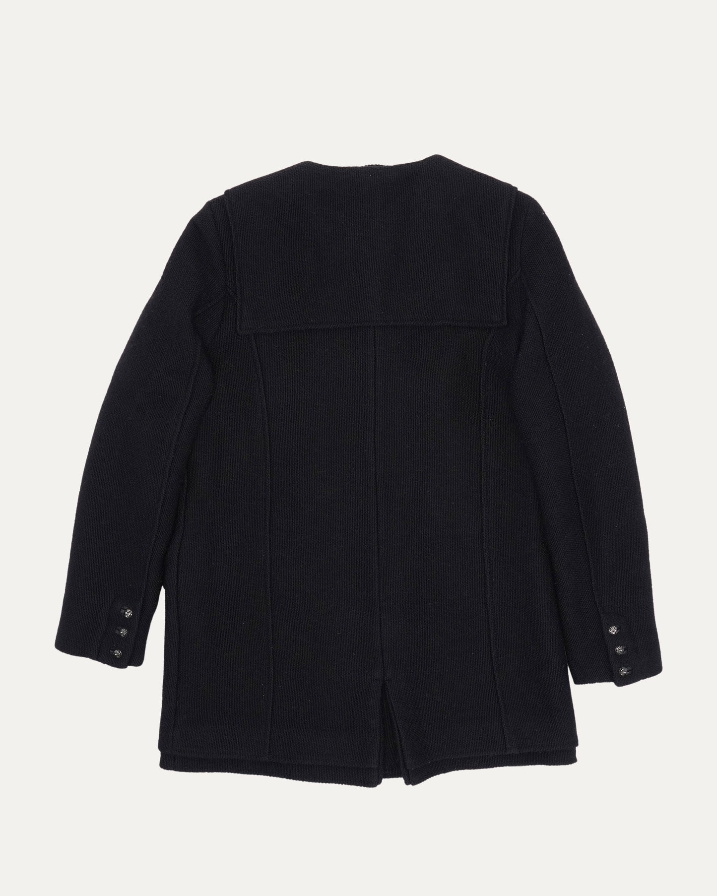 Double Breasted Knit Coat