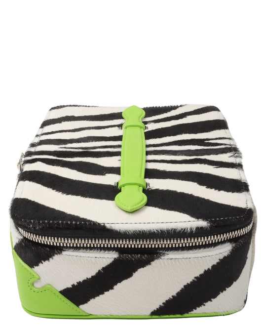 Leather & Pony Hair Jewelry Case