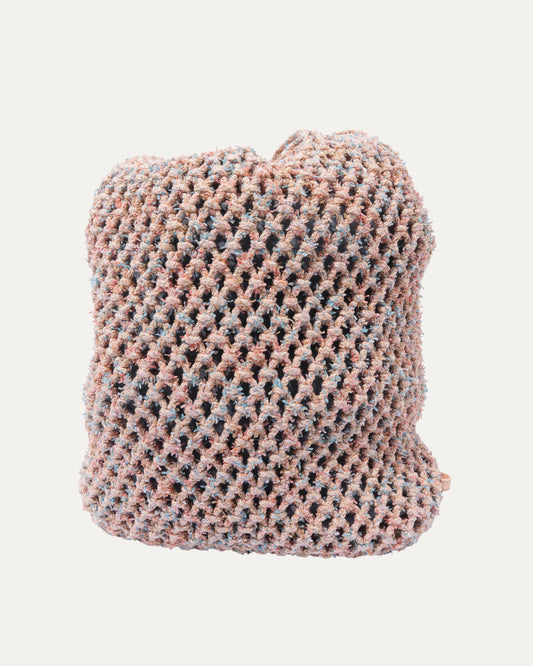 Lambskin Mixed Fibers Large Shopping Bag
