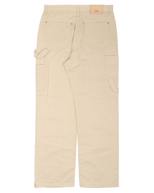 Tonal Monogram Carpenter Pants