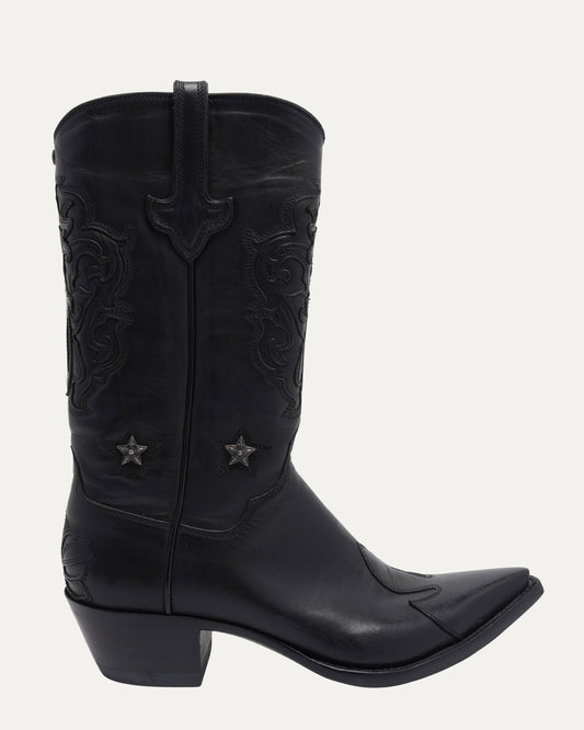 Star Embellished Western Cowboy Boots