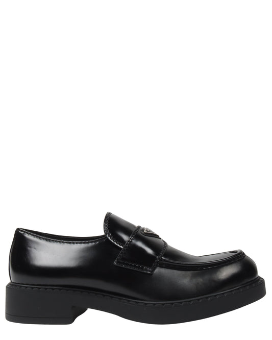 Brushed Leather Loafers