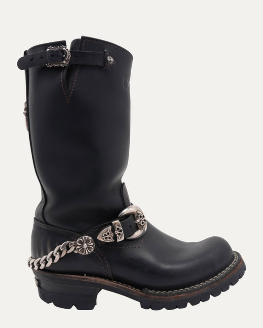 Wesco Chain Embellished Boss Boots