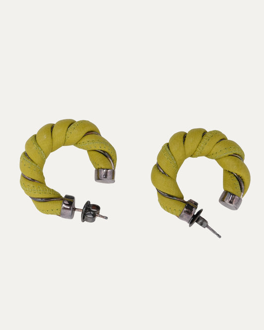 Leather Twist Earrings