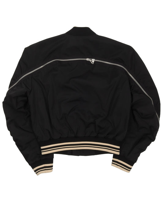 Back Zip Bomber Jacket