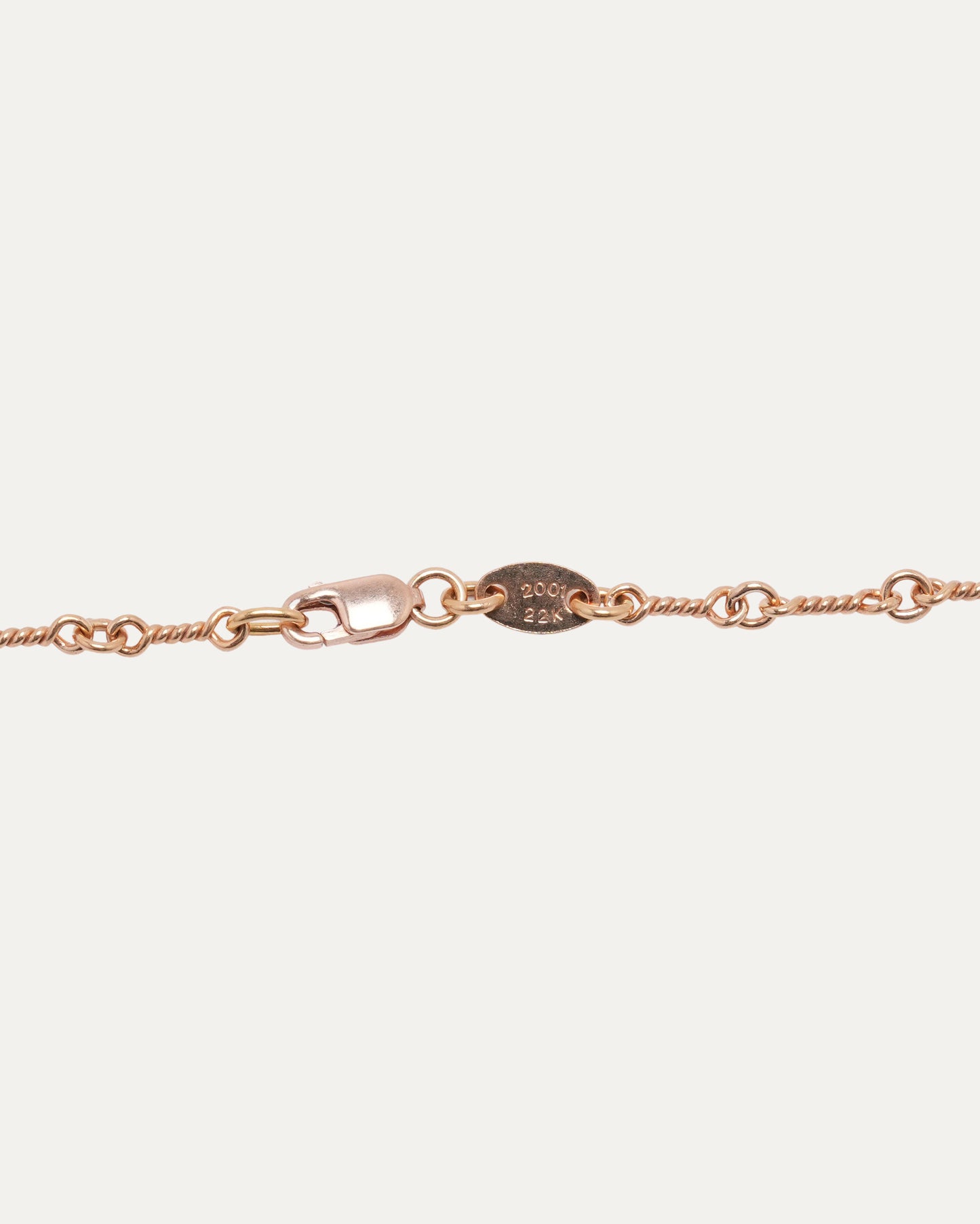 Gold Twist Chain Necklace