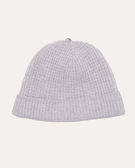 Cashmere-Blend Waffle Knit Beanie