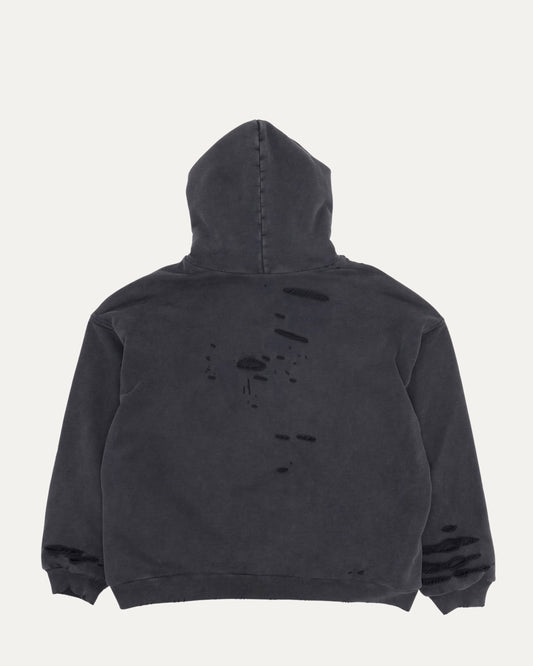 3B Logo Distressed Hoodie