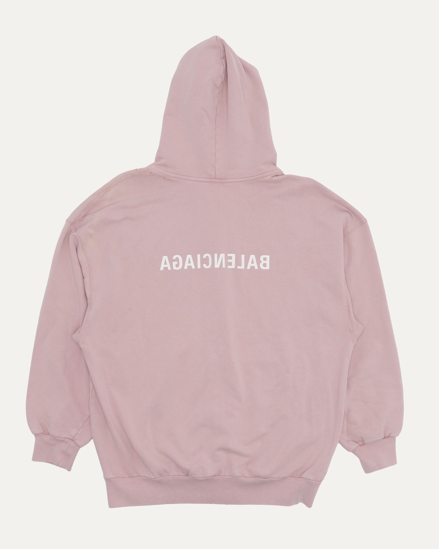 Reverse Logo Zip Up Hoodie