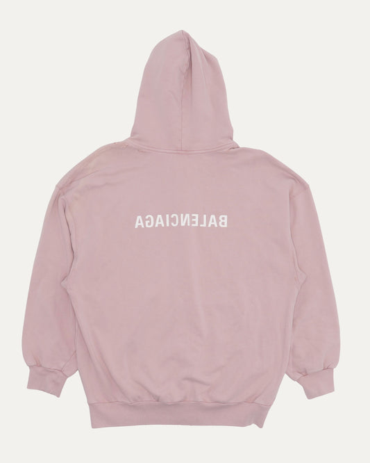 Reverse Logo Zip Up Hoodie